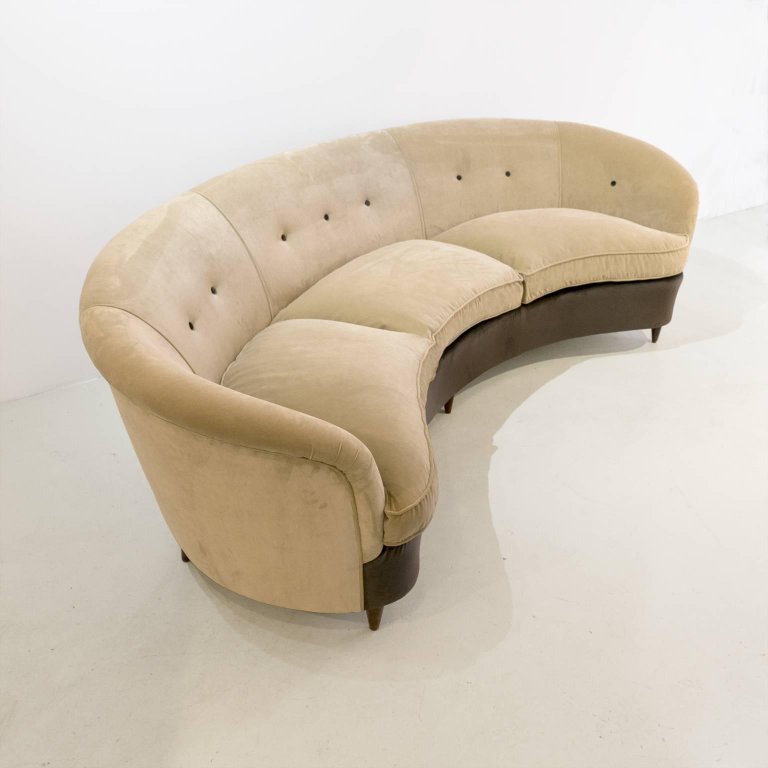 Premier Normaal Gewond raken Gio Ponti Curved Three-Seat Sofa, 1940 | kimcherova